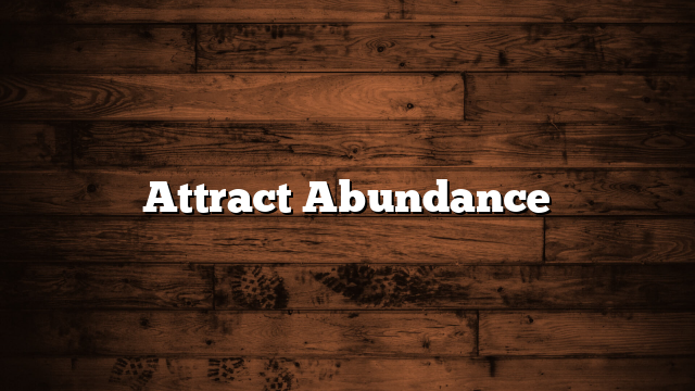 Attract Abundance