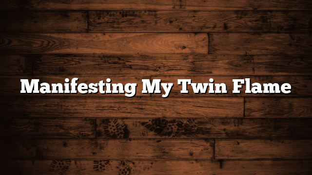 Manifesting My Twin Flame